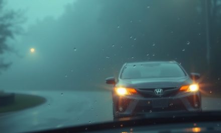 Jazda przy ograniczonej widoczności: mgła, deszcz, śnieg, noc i zasady bezpiecznej prędkości