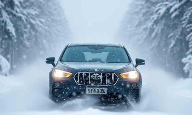 Jazda w śnieżycy – zasady prędkości, widoczność, światła, odstęp i kiedy przerwać podróż